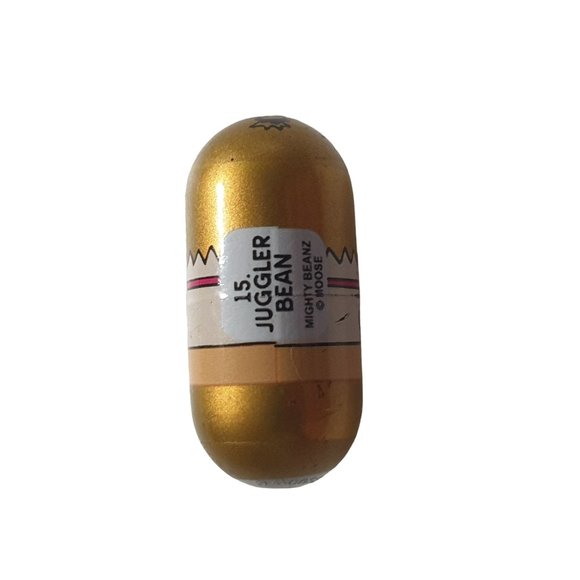 Mighty Beanz 15 Juggler Bean Gold 2002 Series 1 Moose Entertainment - Picture 2 of 4